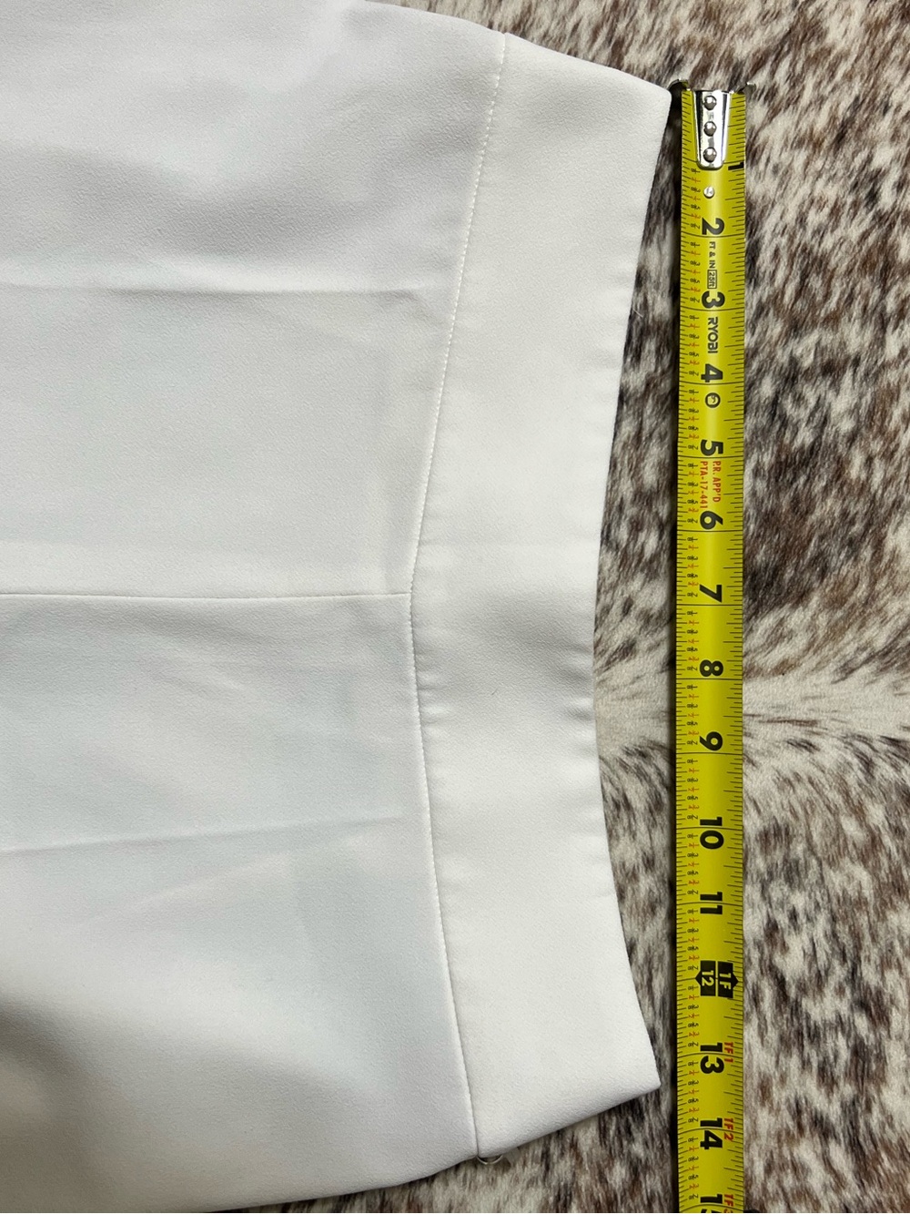Zara White Tailored Wide-Leg Trousers - Picture 4 of 5
